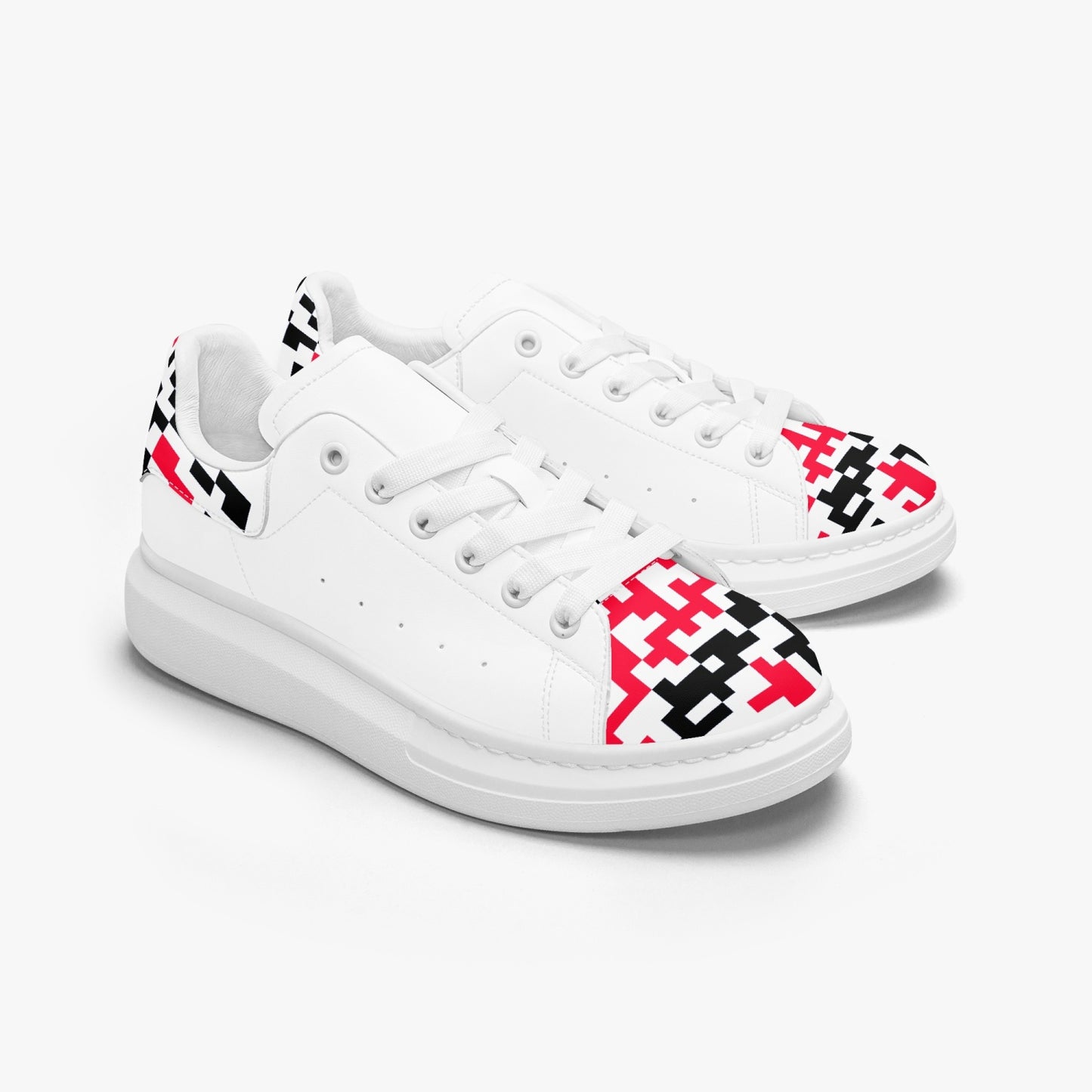 Unisex oversized leather tennis shoes