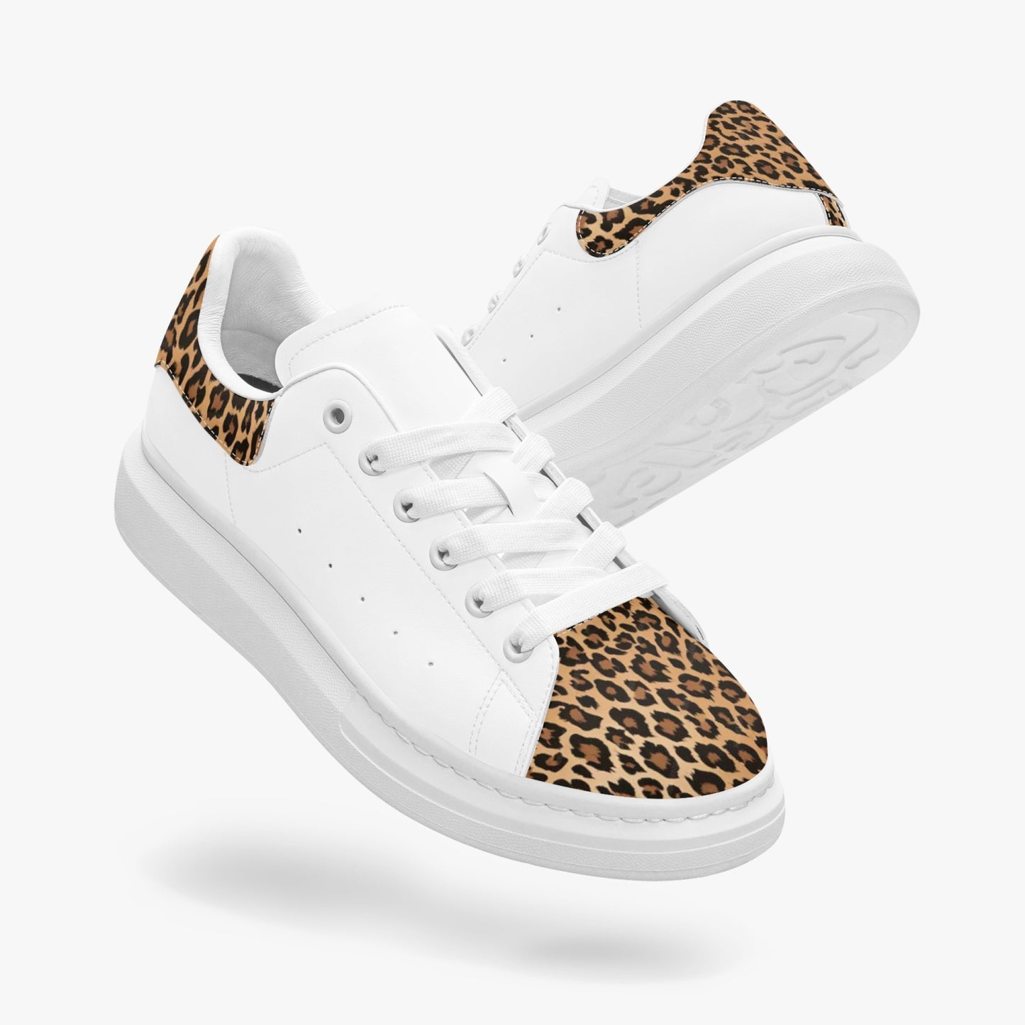 Unisex oversized leather tennis shoes