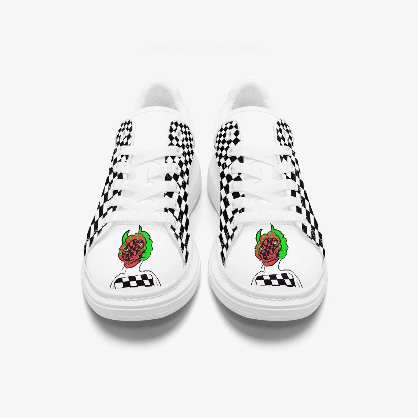 Unisex oversized leather tennis shoes.