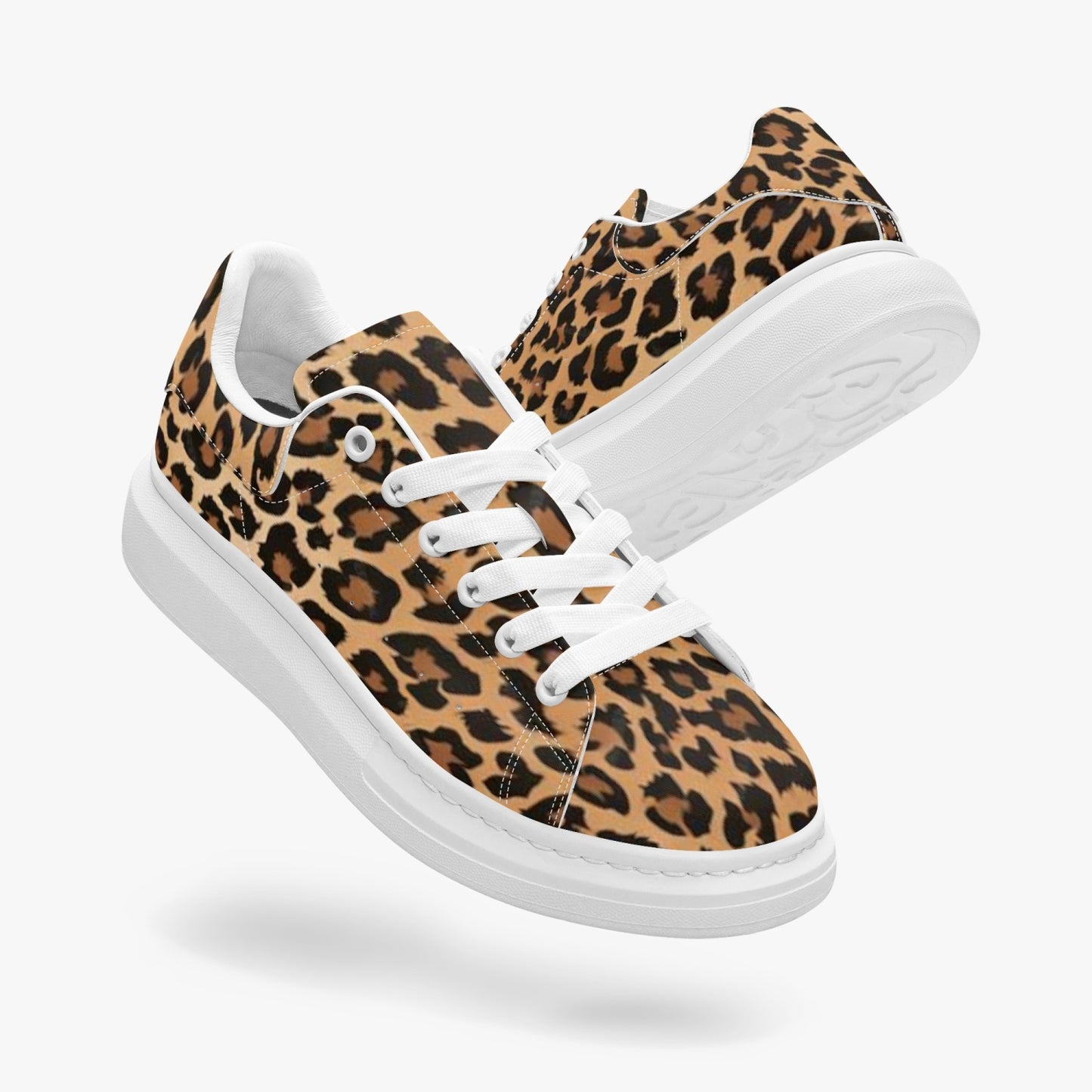 Unisex oversized leather tennis shoes