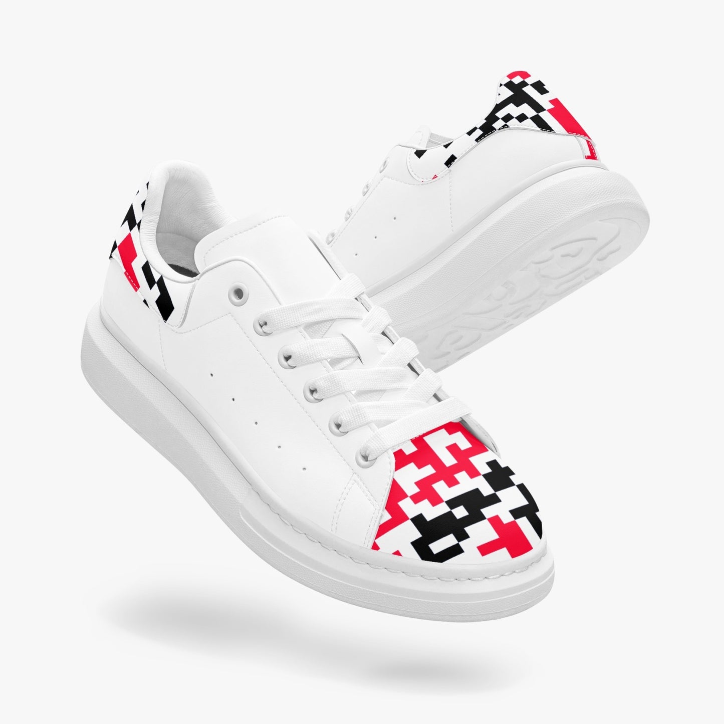 Unisex oversized leather tennis shoes