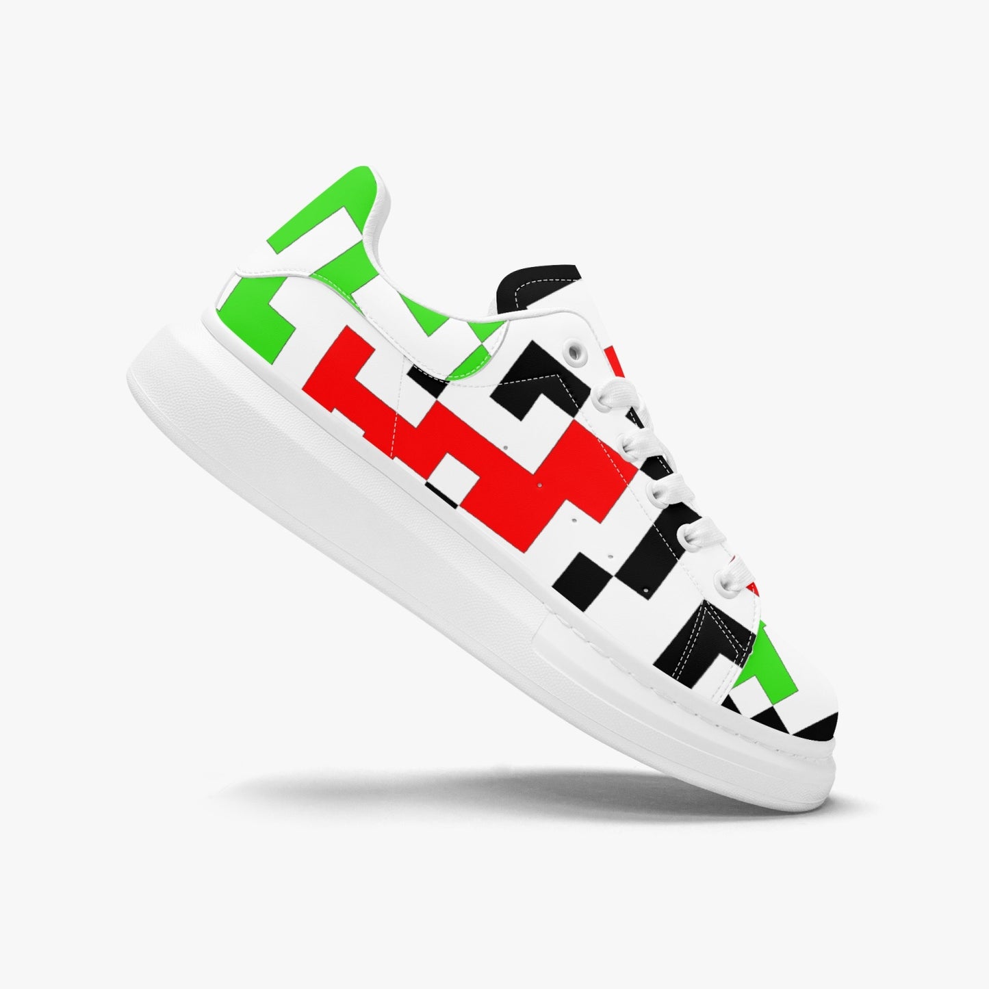 Unisex oversized leather tennis shoes.
