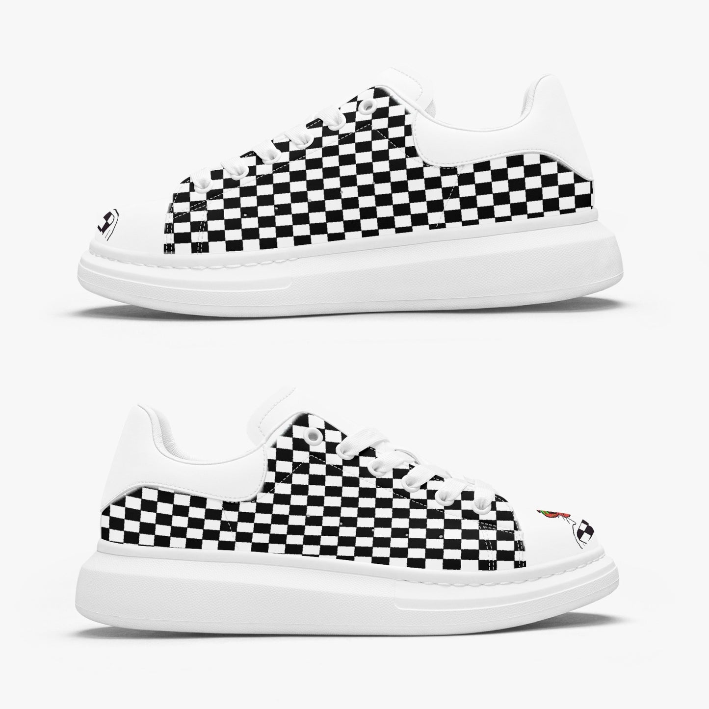 Unisex oversized leather tennis shoes.
