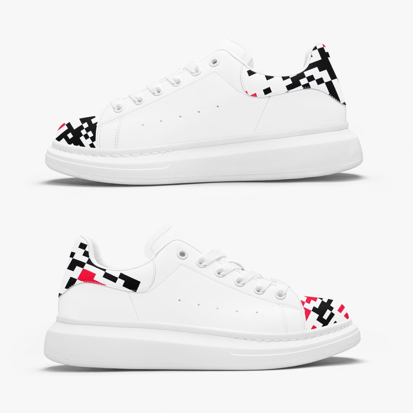 Unisex oversized leather tennis shoes
