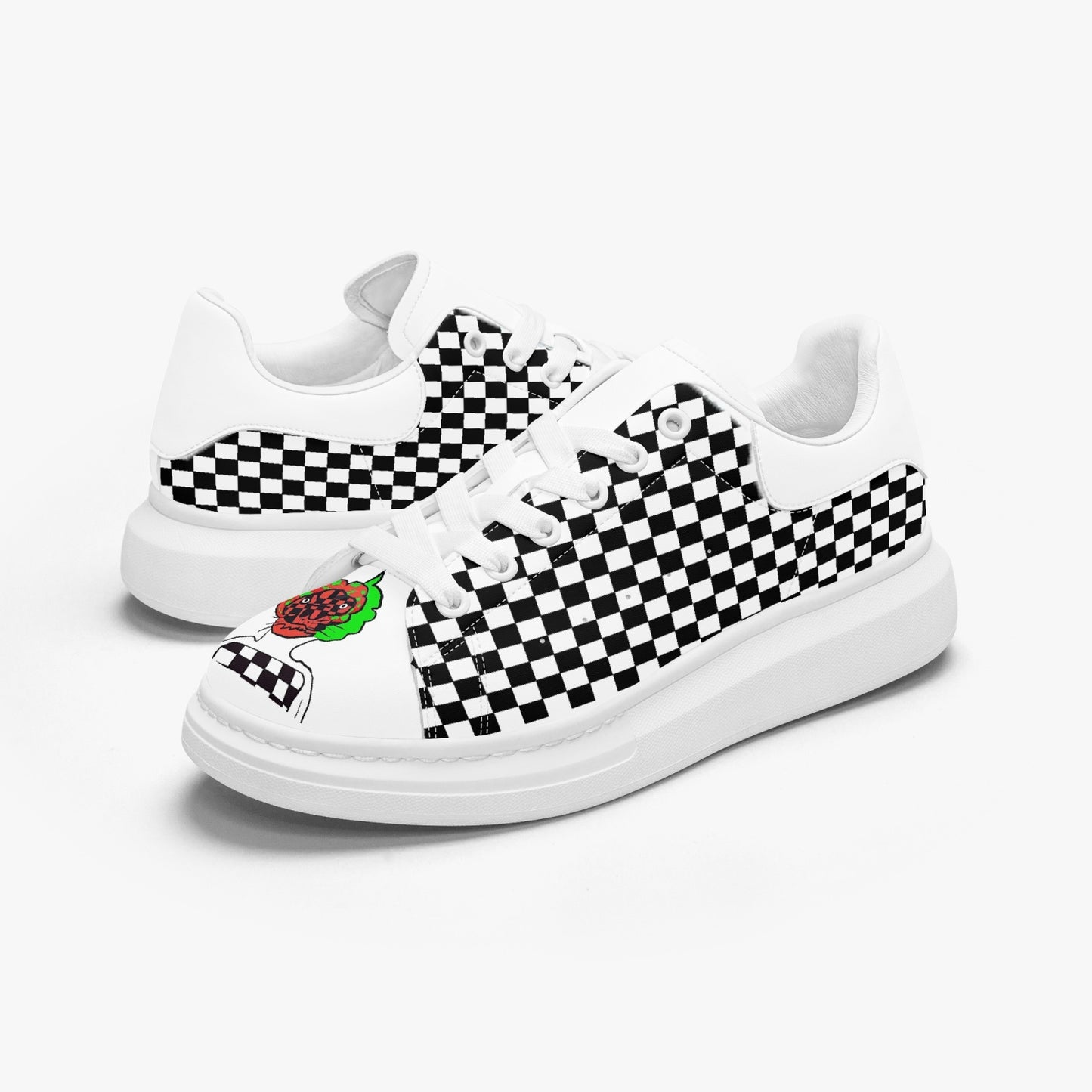 Unisex oversized leather tennis shoes.