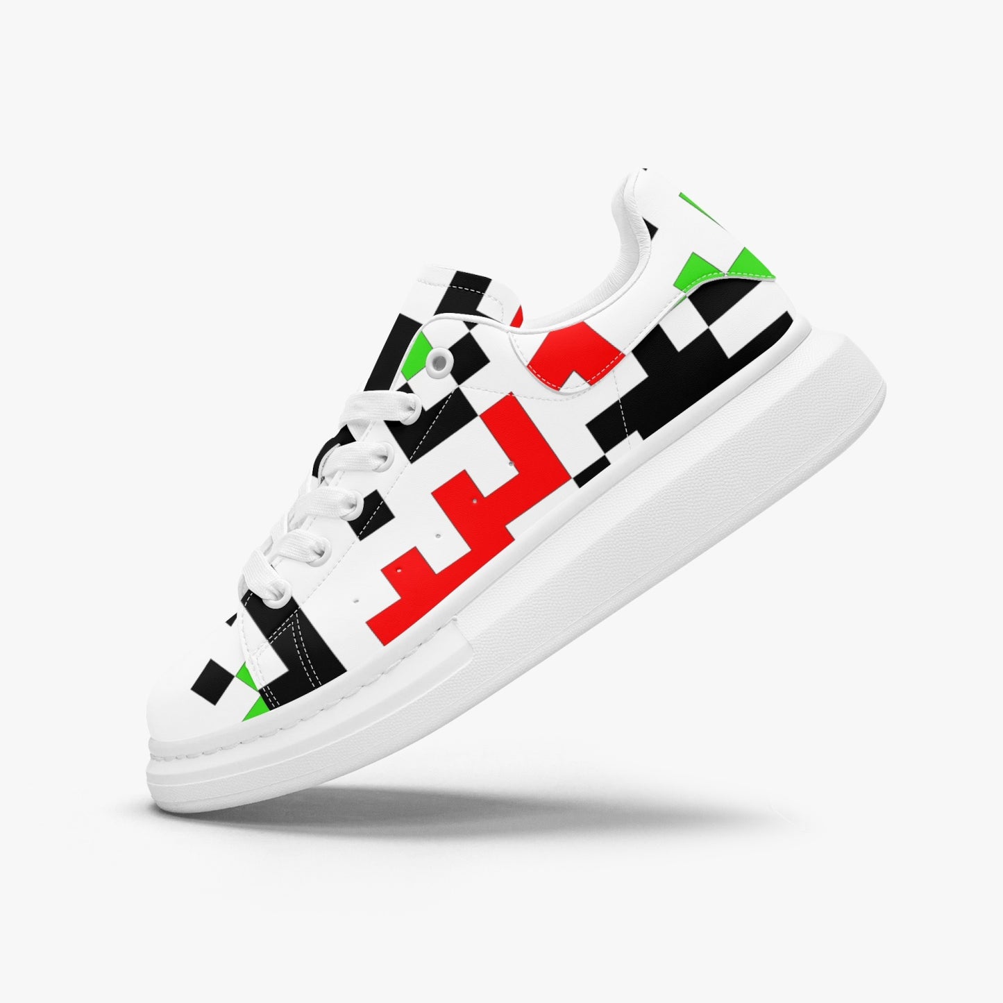 Unisex oversized leather tennis shoes.