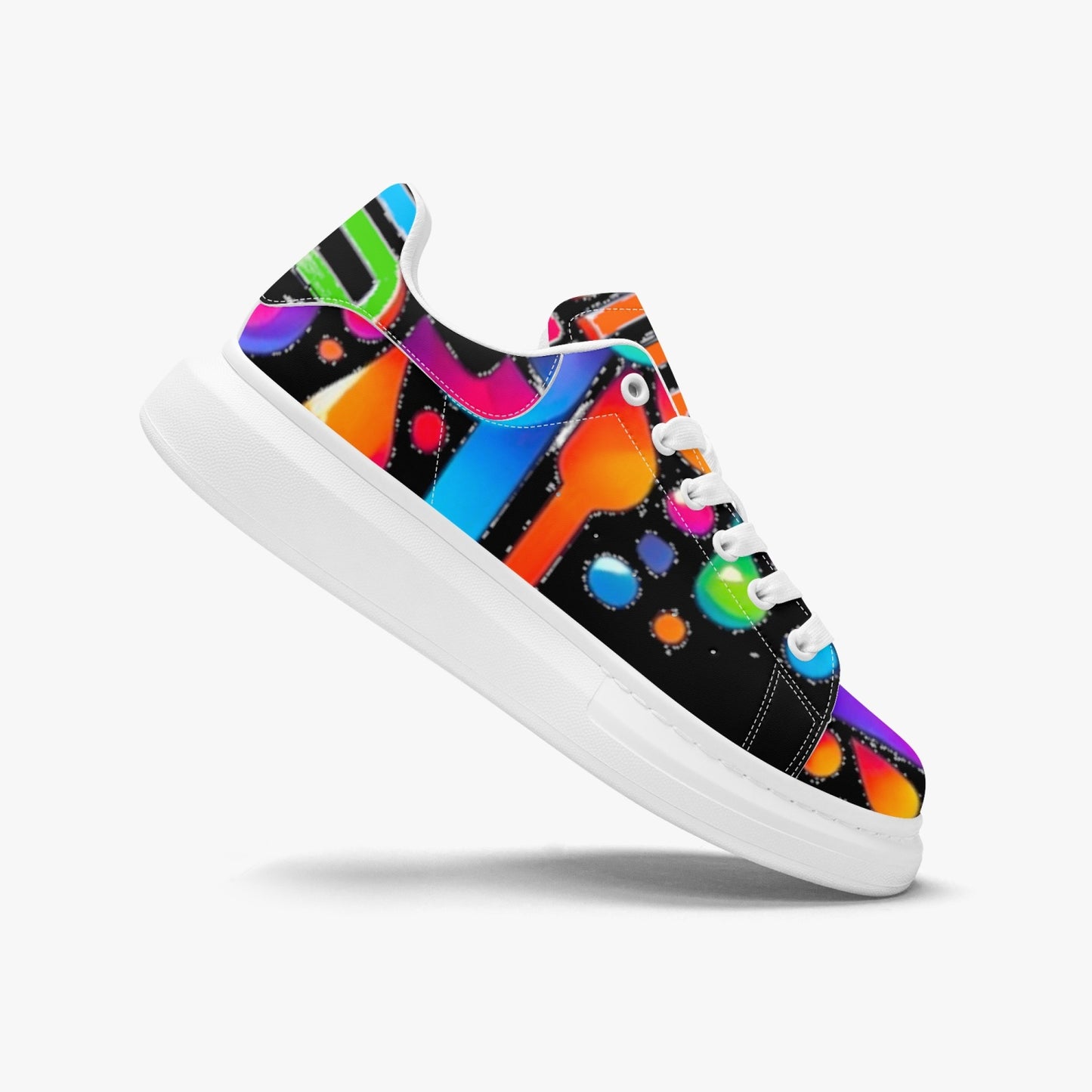 Unisex oversized leather tennis shoes