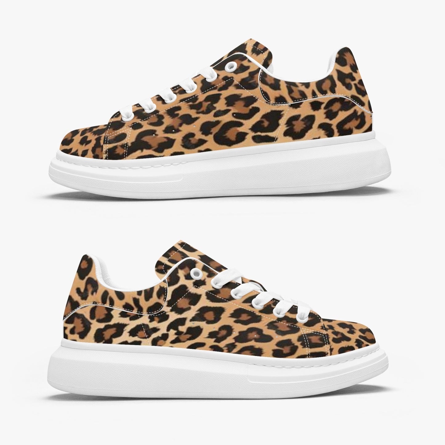 Unisex oversized leather tennis shoes