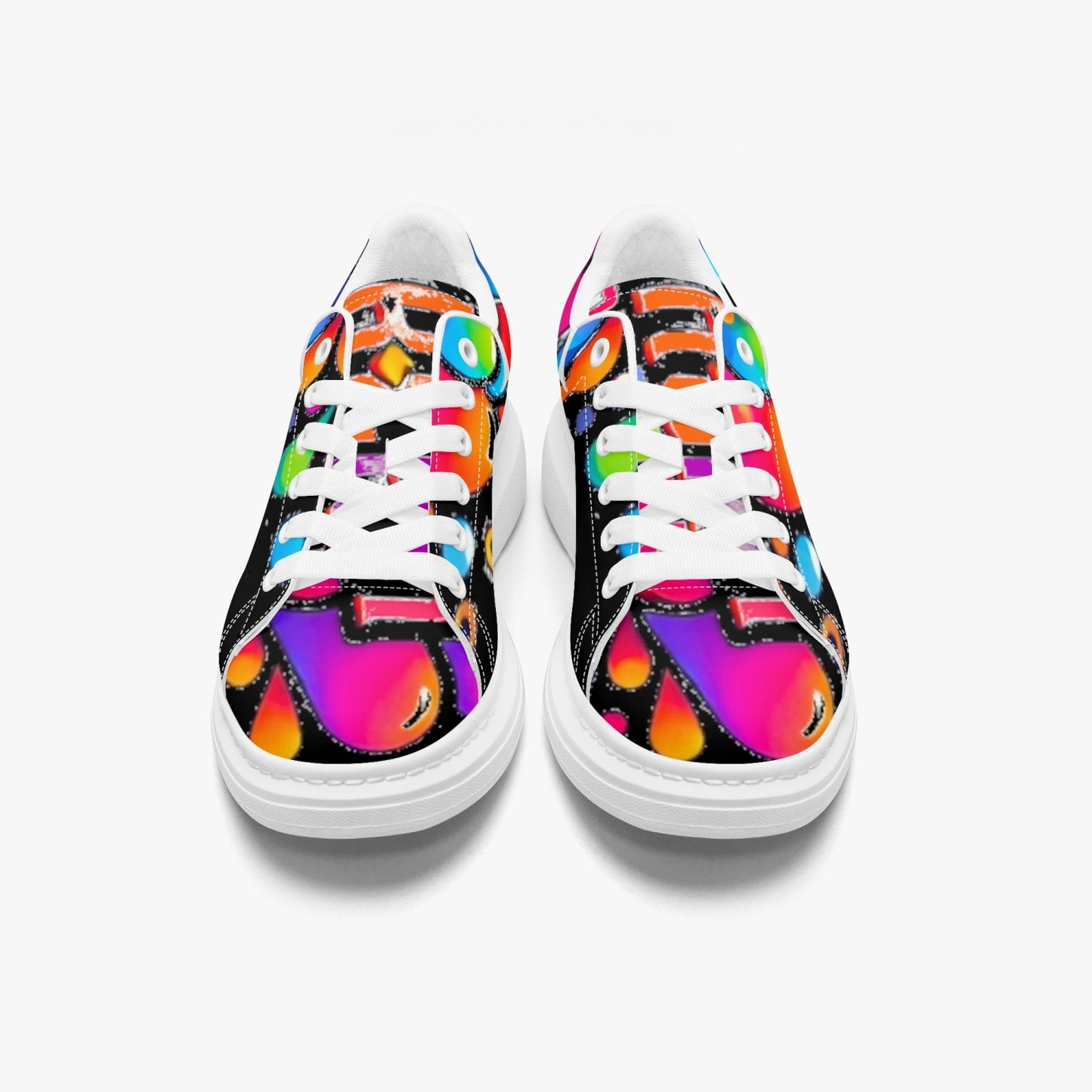 Unisex oversized leather tennis shoes