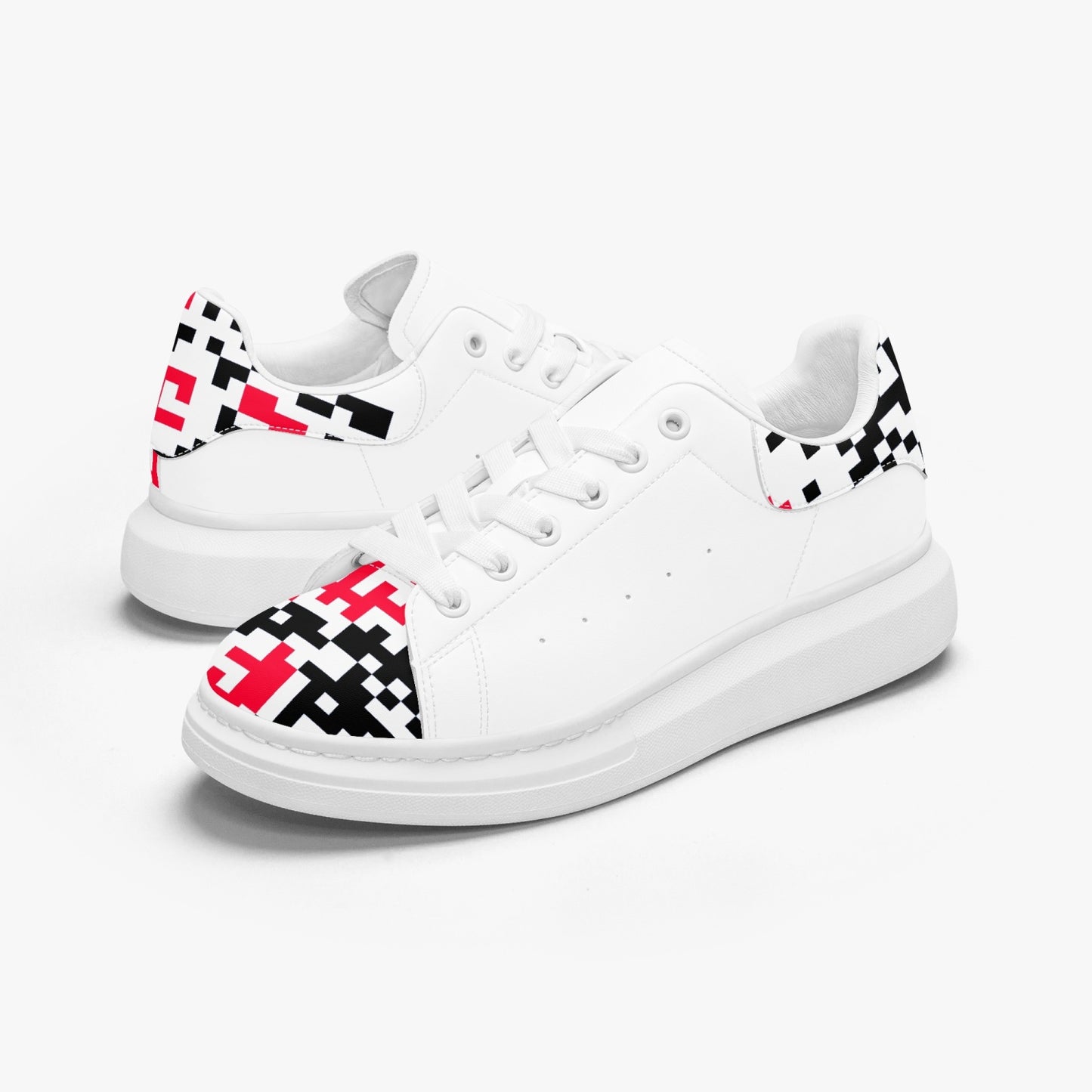 Unisex oversized leather tennis shoes