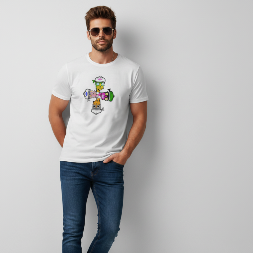 T-shirt unisexe col rond