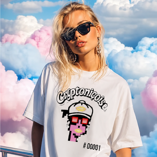 Cryptoniçoise #00001 — Riviera Pixel Art T-Shirt
