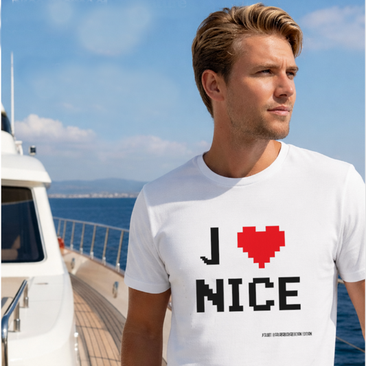 j' ❤️ Nice   Pixel Art T-Shirt