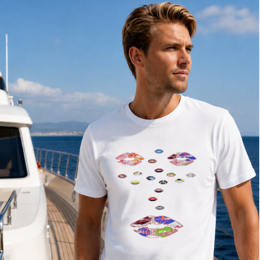 Kiss T-shirt artistique