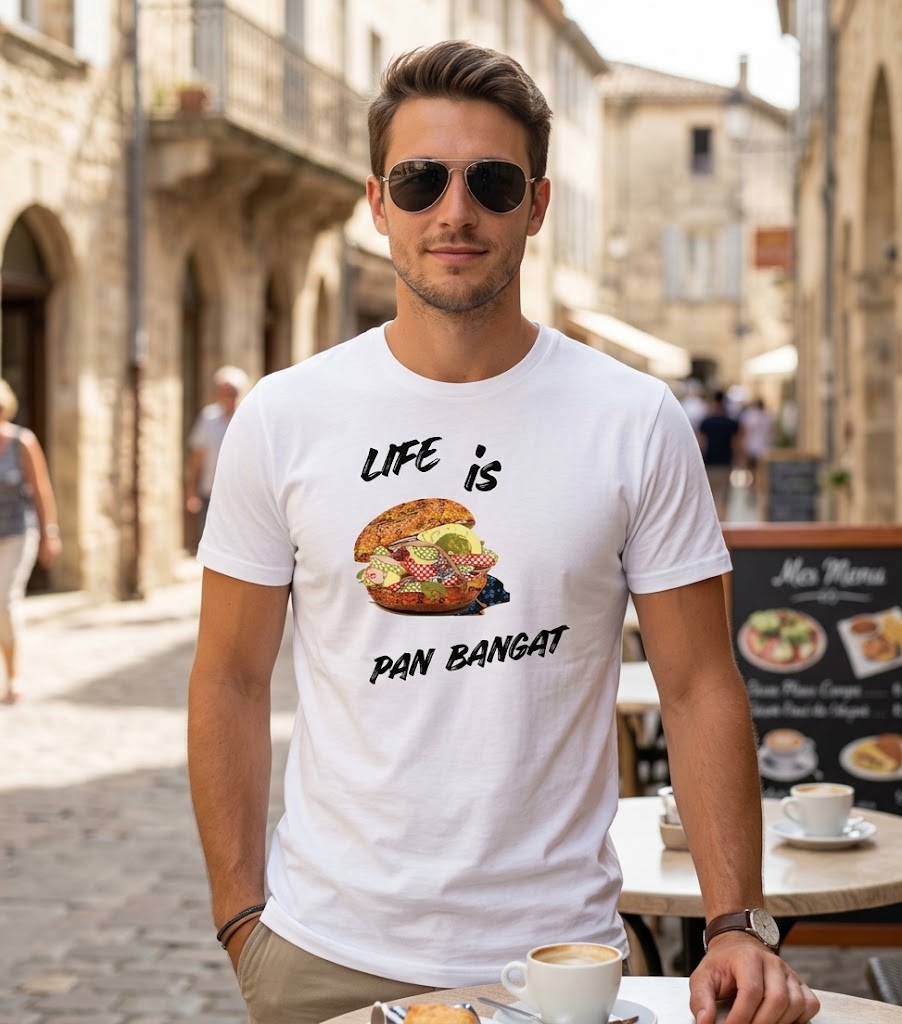 T-shirt Life Is Pan Bagnat – L’esprit niçois