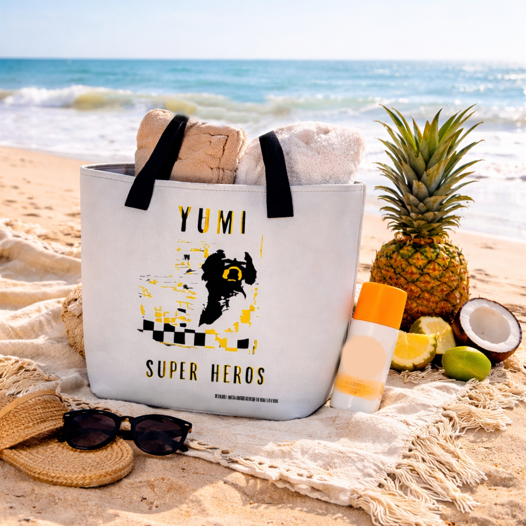 YUMI SUPER HEROES — Tote Bag Pixel Art