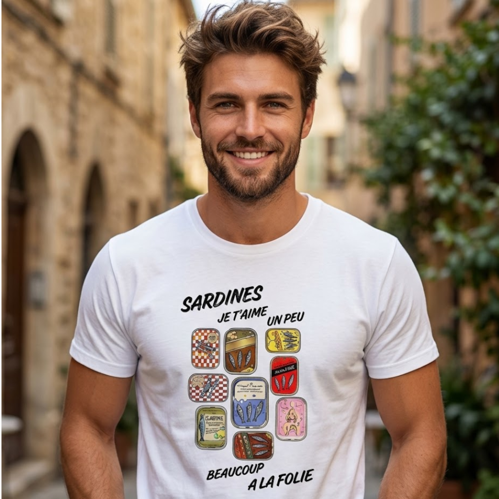 Sardine T-Shirt – I Love You a Little, a Lot, Madly 