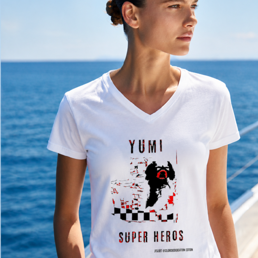 YUMI — Everyday Super Hero (Pixel Art T-shirt)